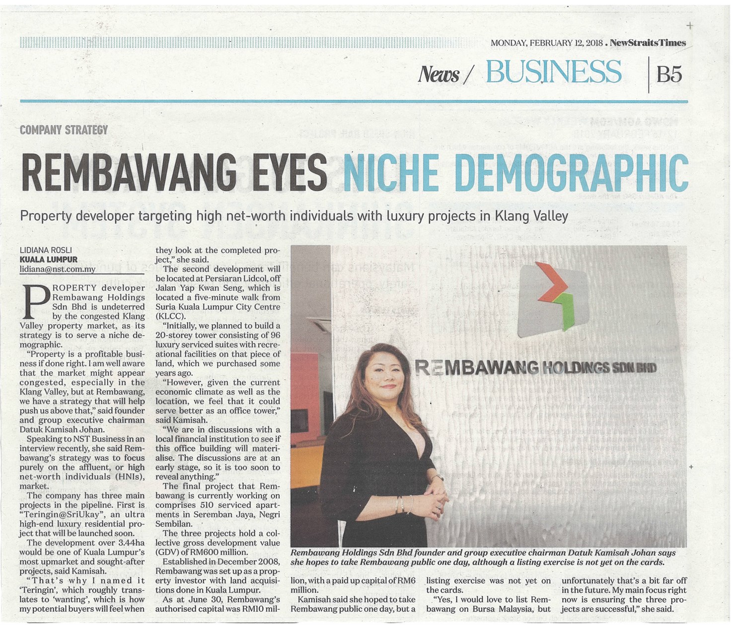 REMBAWANG Eyes Niche Demographic